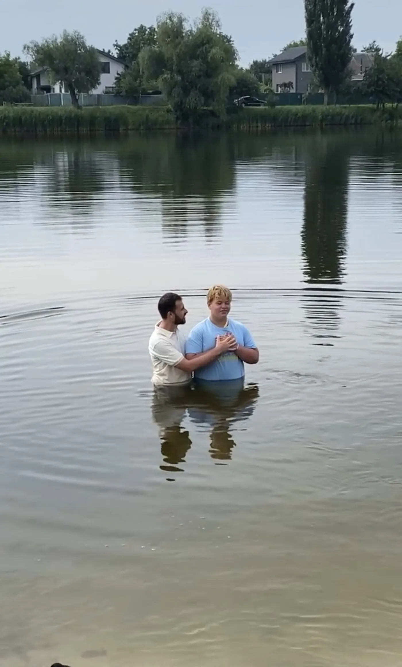 Andrii’s baptism, summer 2025.